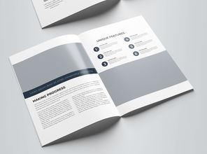 簡(jiǎn)約大氣藍(lán)色科技公司軟件開發(fā)宣傳冊(cè)模板